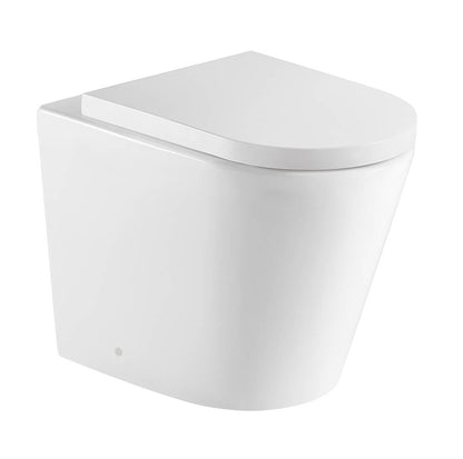 Fino WhisperFlush Gloss White Floor Pan with Thick Seat