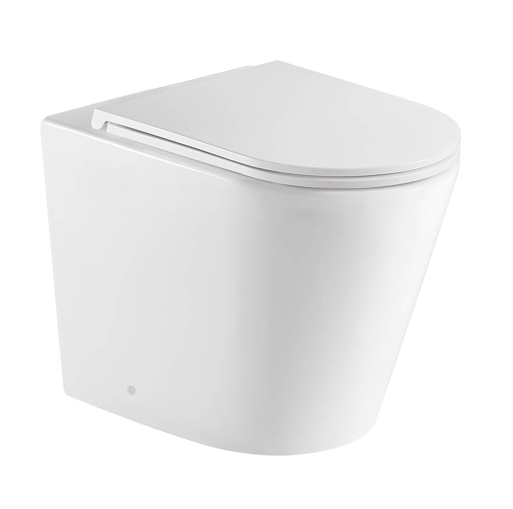 Fino WhisperFlush Gloss White Floor Pan with Thin Seat