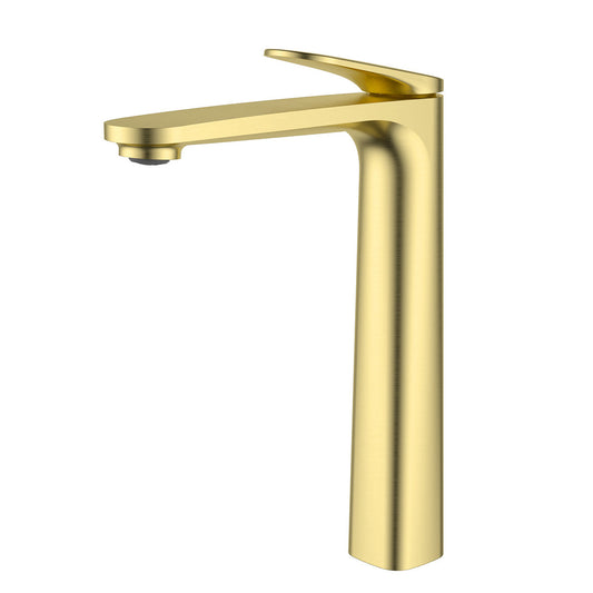 Sulu II High Rise Basin Mixer - Brushed Gold