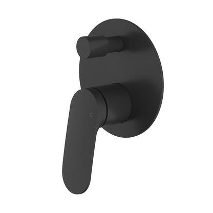 Sulu II Wall Diverter Mixer Trim Kits - Matt Black / Wall Diverter Mixer Rough-In Body