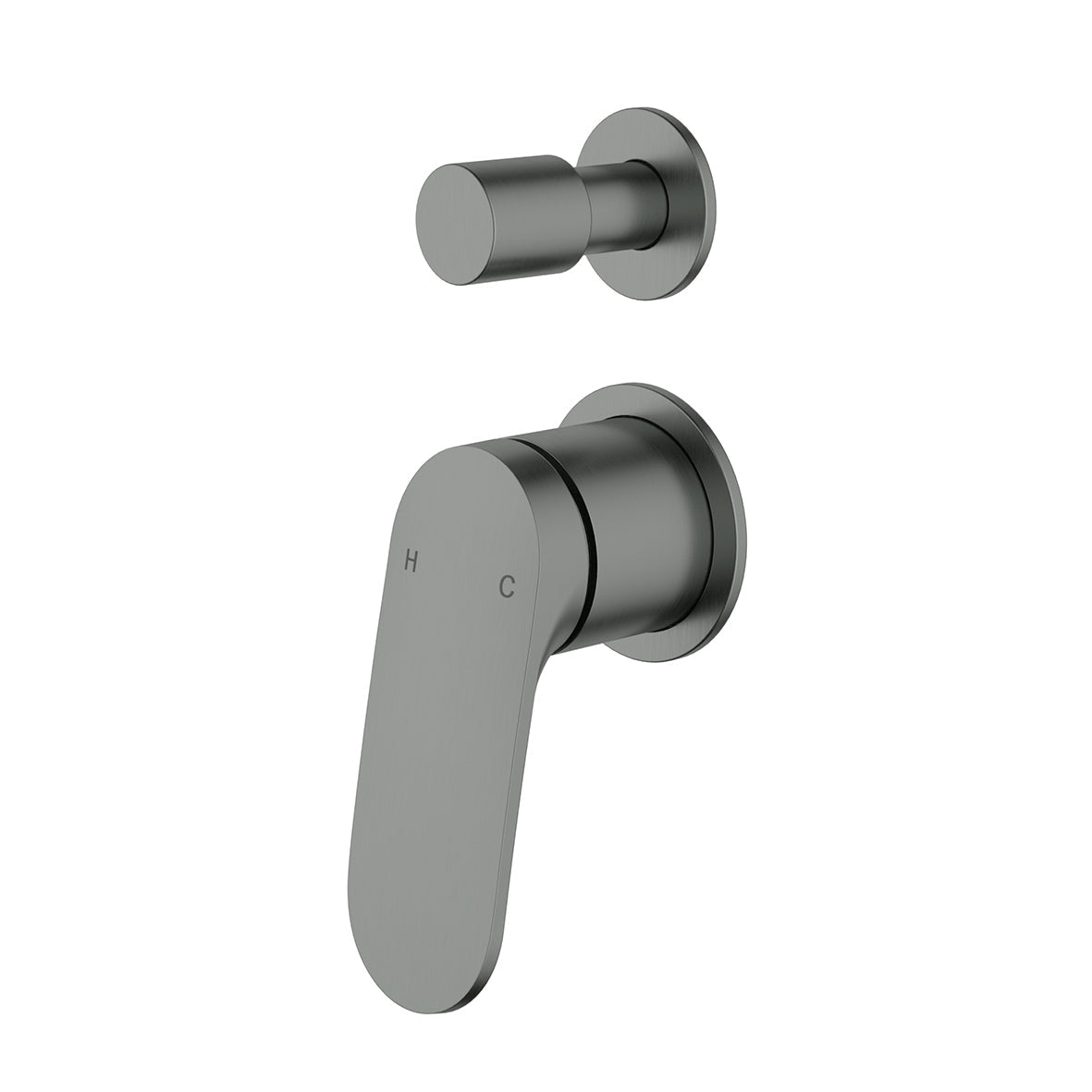 Sulu II Wall Diverter Mixer Trim Kits - Gun Metal / Wall Diverter Mixer Rough-In Body