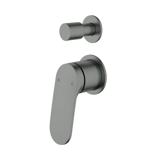 Sulu II Wall Diverter Mixer Trim Kits - Gun Metal / Wall Diverter Mixer Rough-In Body
