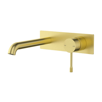 Linie Wall Basin Mixer W/- 180mm Spout - Matte Black