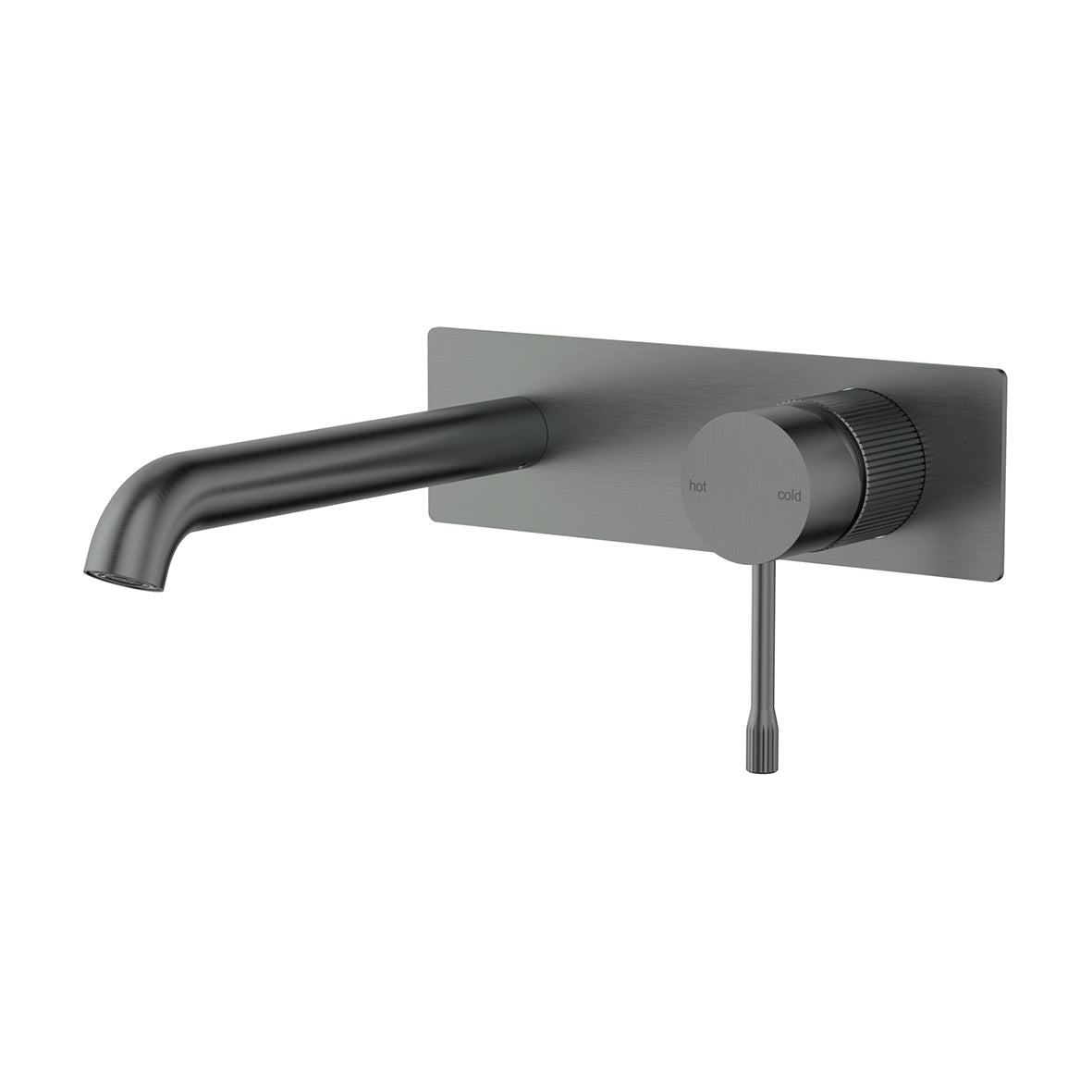 Linie Wall Basin Mixer W/- 180mm Spout - Gun Metal