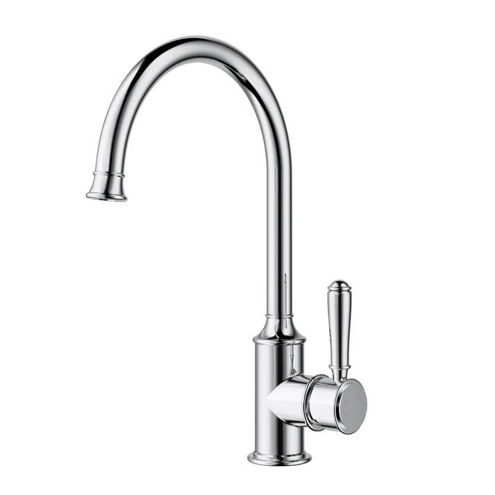 Clasico Sink Mixer Gooseneck - Chrome / Standard Handle