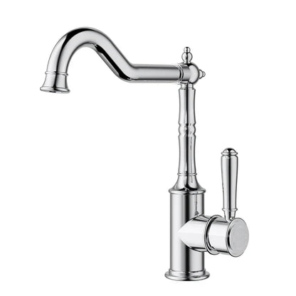 Clasico Sink Mixer Hook Spout - Chrome / Standard Handle