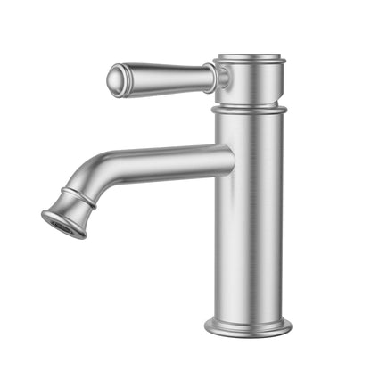 Clasico Basin Mixer - brushed-nickel / Ceramic Handle