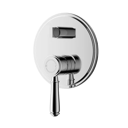 Clasico Wall Mixer Diverter - matt-black / Ceramic Handle / Clasico Wall Mixer Diverter Body