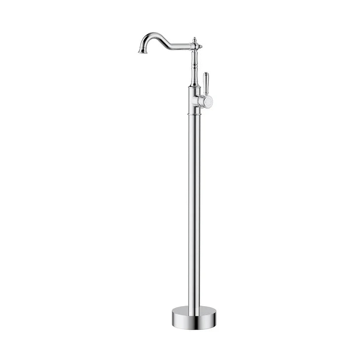 Clasico Bath Mixer Freestanding - Chrome / Standard Handle