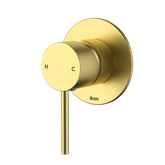 Hali Wall Mixer 80mm Cover Plate - Brushed Gold