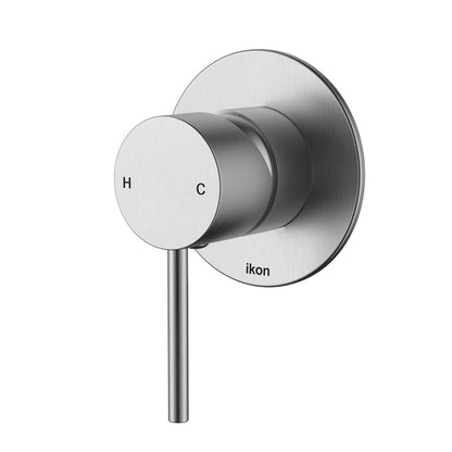 Hali Wall Mixer 80mm Cover Plate - Gun Meta