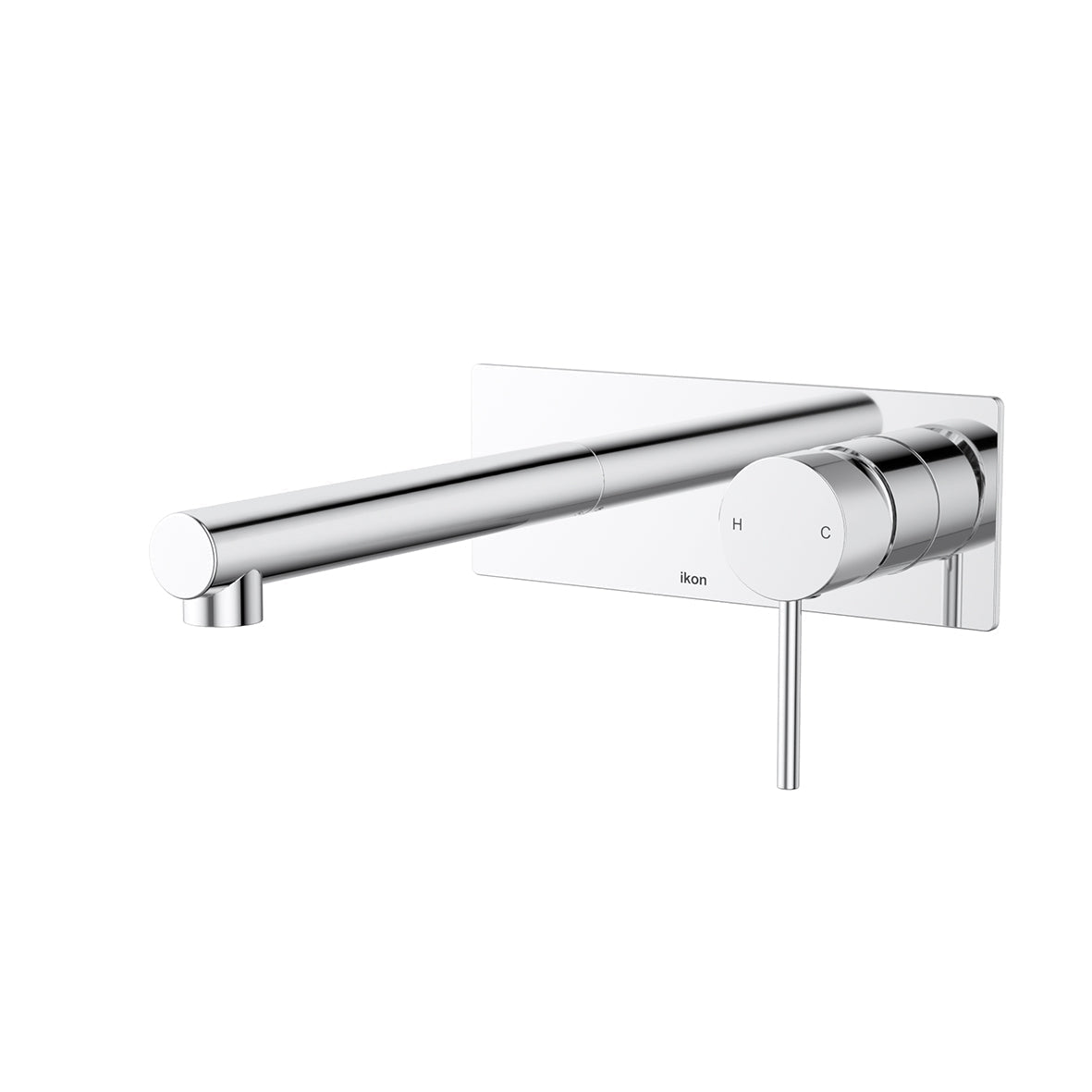 Hali Wall Mixer Basin Straight Spout - Brushed Nickle