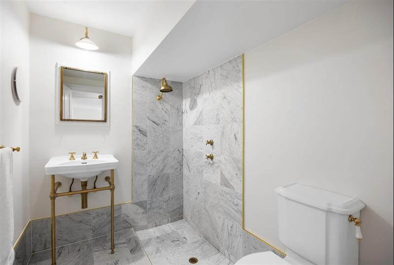 Claremont 58 x 45 Nuovo Basin Stand - Brushed Brass