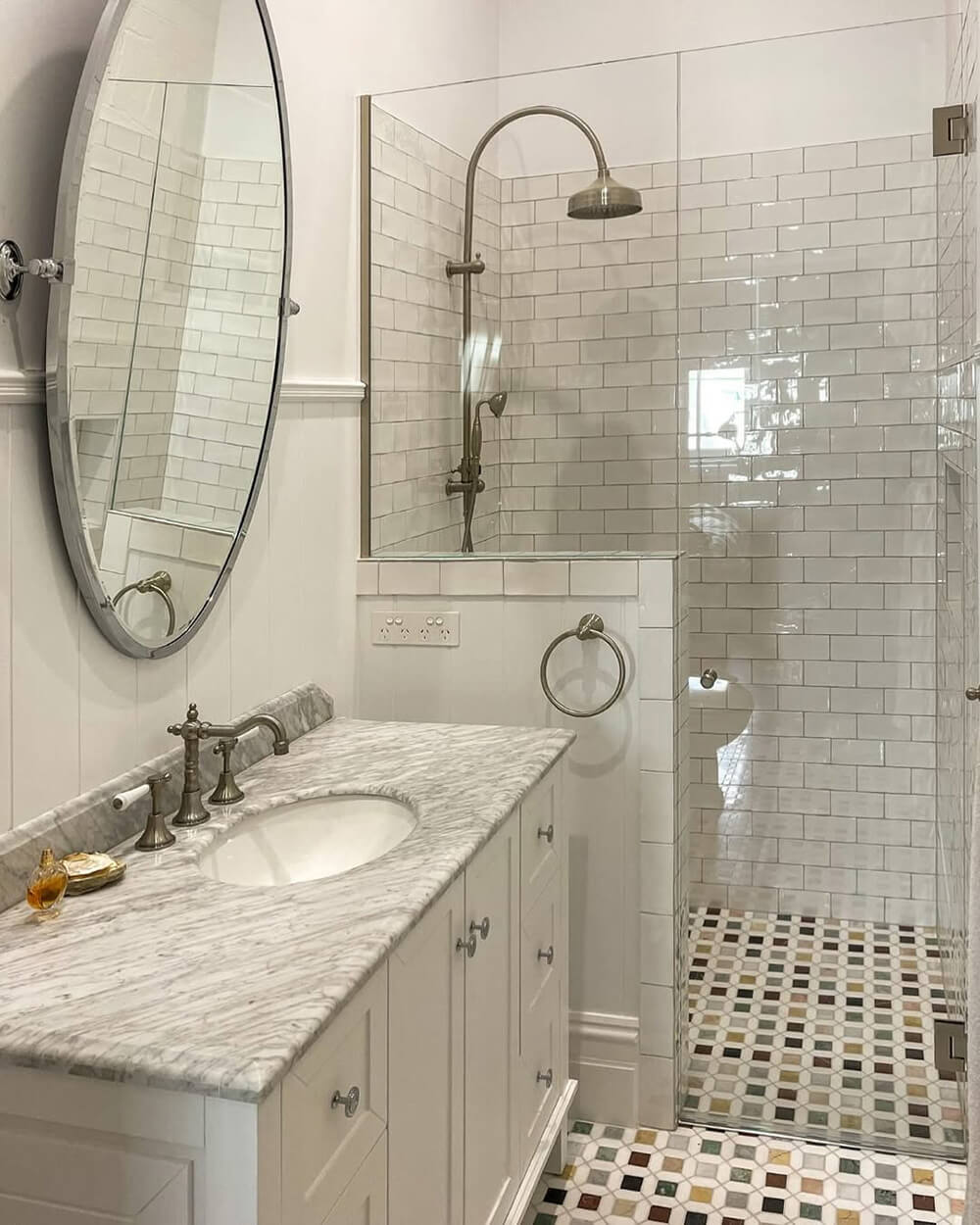 Coventry 120 x 55 Single Bowl Satin White Vanity with Real Marble Top & Ceramic Undercounter Basin