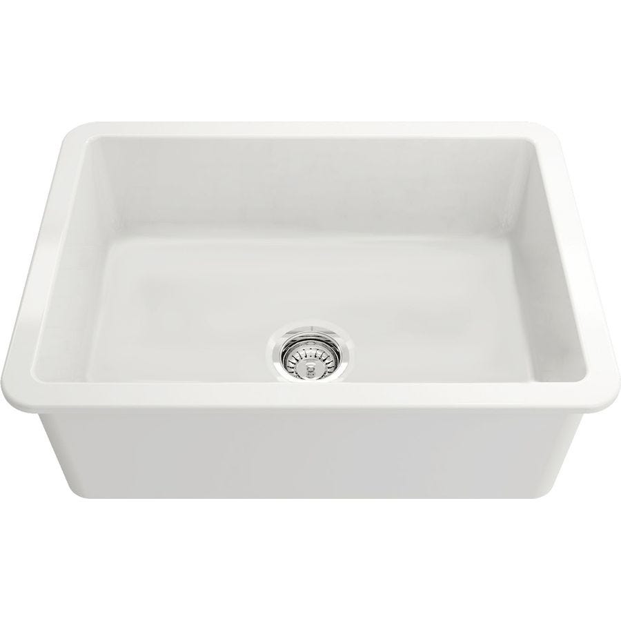 Turner Hastings CU68FSOF Cuisine Single Bowl  Fireclay Sink with Overflow