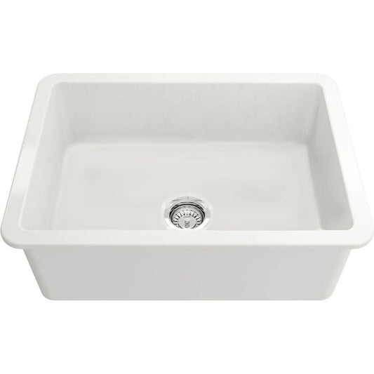Turner Hastings CU68FSOF Cuisine Single Bowl  Fireclay Sink with Overflow