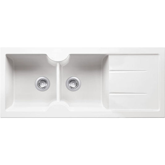 Turner Hastings CUD116FSNTH Cuisine Double Bowl  Fireclay Sink