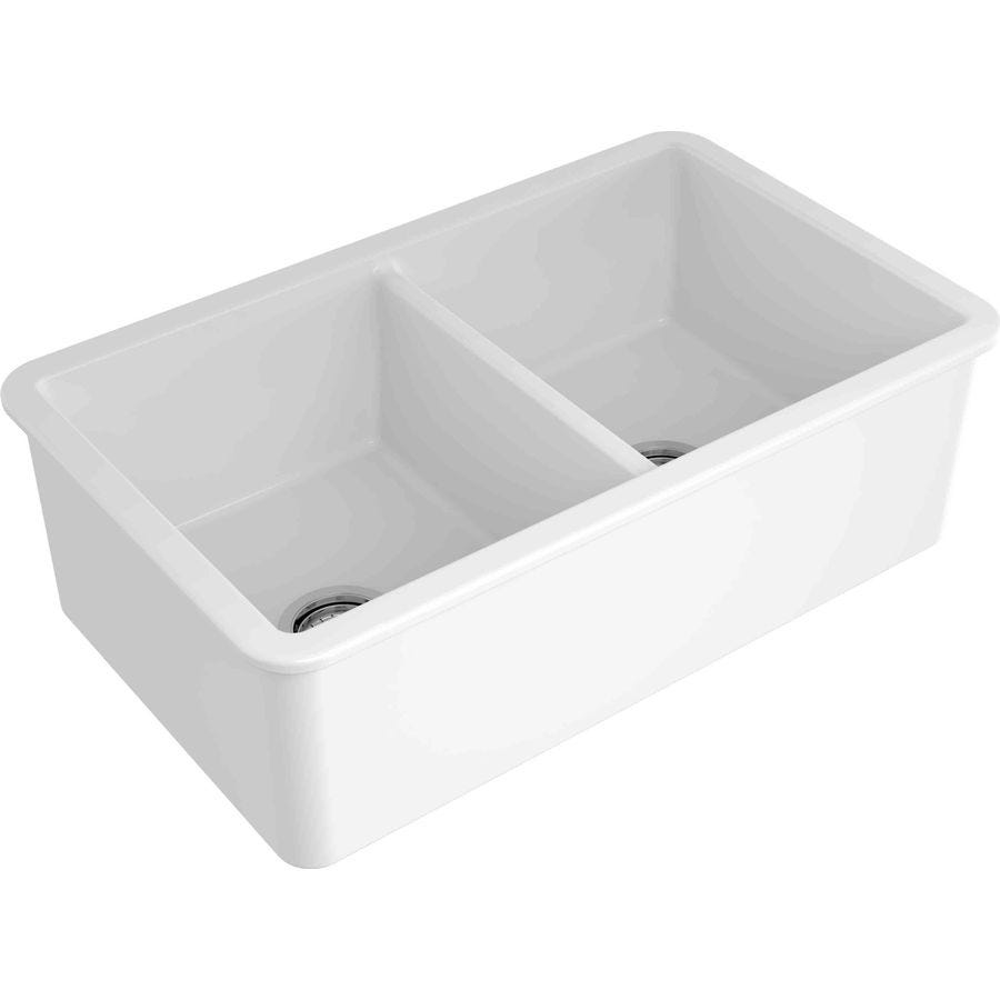 Turner Hastings CUD81FS Cuisine Double Bowl  Fireclay Sink