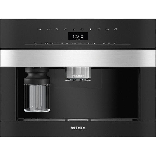 Miele CVA7440CLST PureLine CleanSteel Built In Coffee Machine