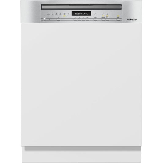 Miele G7114SCICLST CleanSteel Semi-Integrated Dishwasher with AutoDos