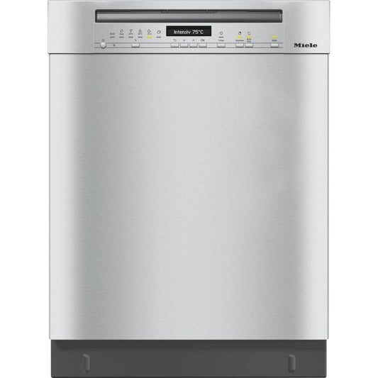 Miele G7114SCUCLST CleanSteel Built Under Dishwasher with AutoDos