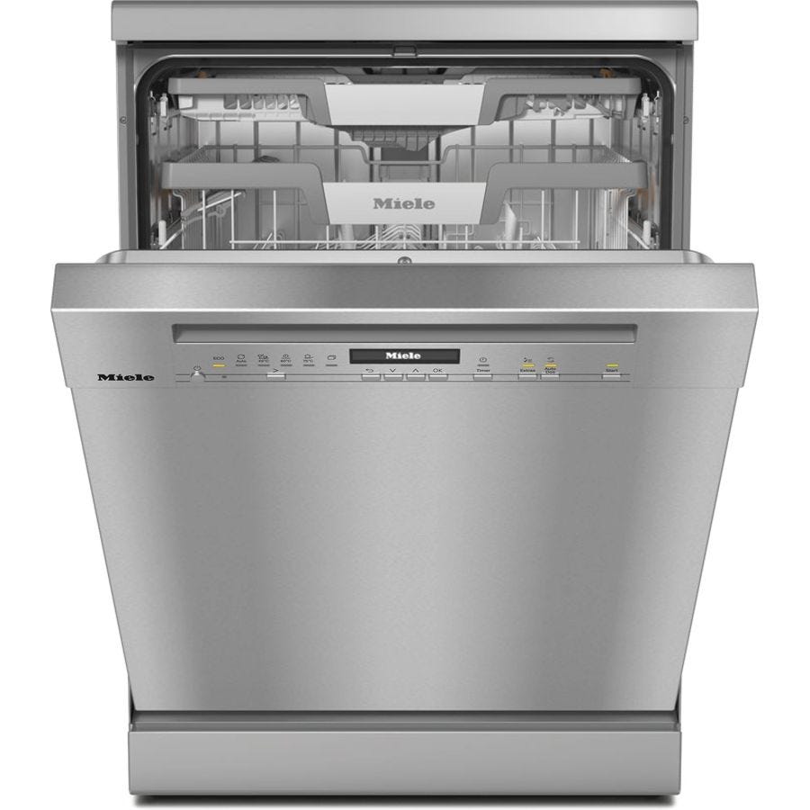 Miele G7130SCCLST CleanSteel Freestanding Dishwasher with AutoDos
