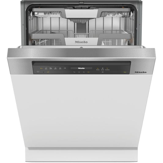 Miele G7609SCiXXLCLST CleanSteel Semi-Integrated Dishwasher with AutoDos