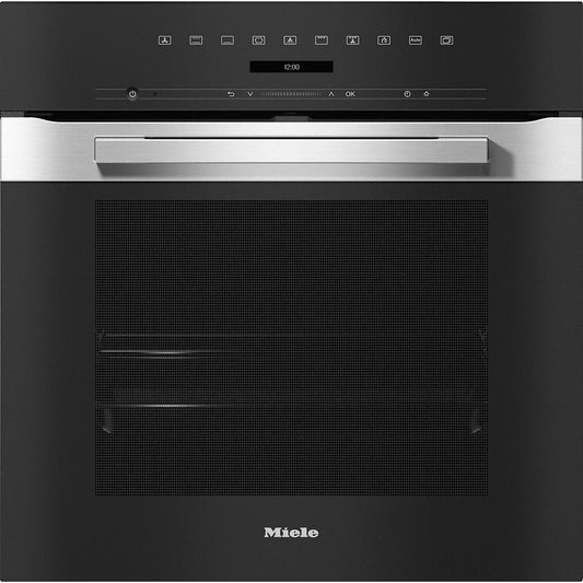 Miele H7260BPCLST 76L CleanSteel Built In Oven