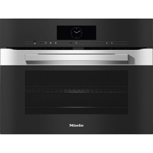 Miele H7840BMCLST Vitroline 45cm Clean Steel Combination Microwave Oven