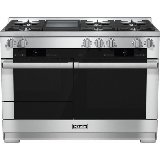 Miele HR1956G 120cm  Steel Dual Fuel Freestanding Cooker