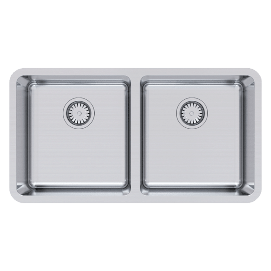 Abey LG200U LAGO Undermount Double Bowl Sink