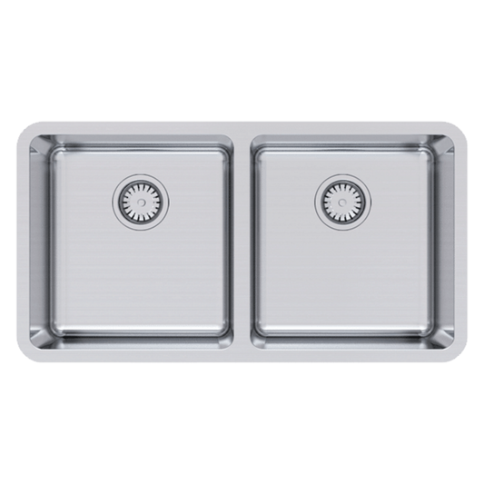 Abey LG200U LAGO Undermount Double Bowl Sink