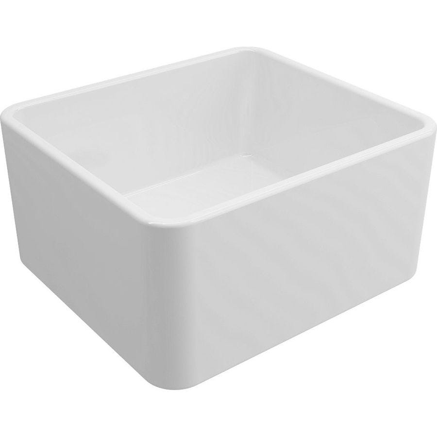 Turner Hastings NO50FSOF Novi Single Bowl  Fireclay Sink with Overflow