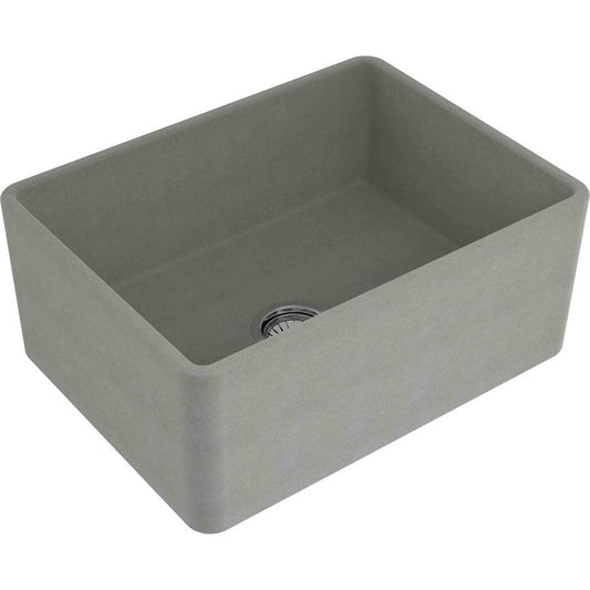 Turner Hastings NO604FSCL Novi Single Bowl Concrete Look Fireclay Sink
