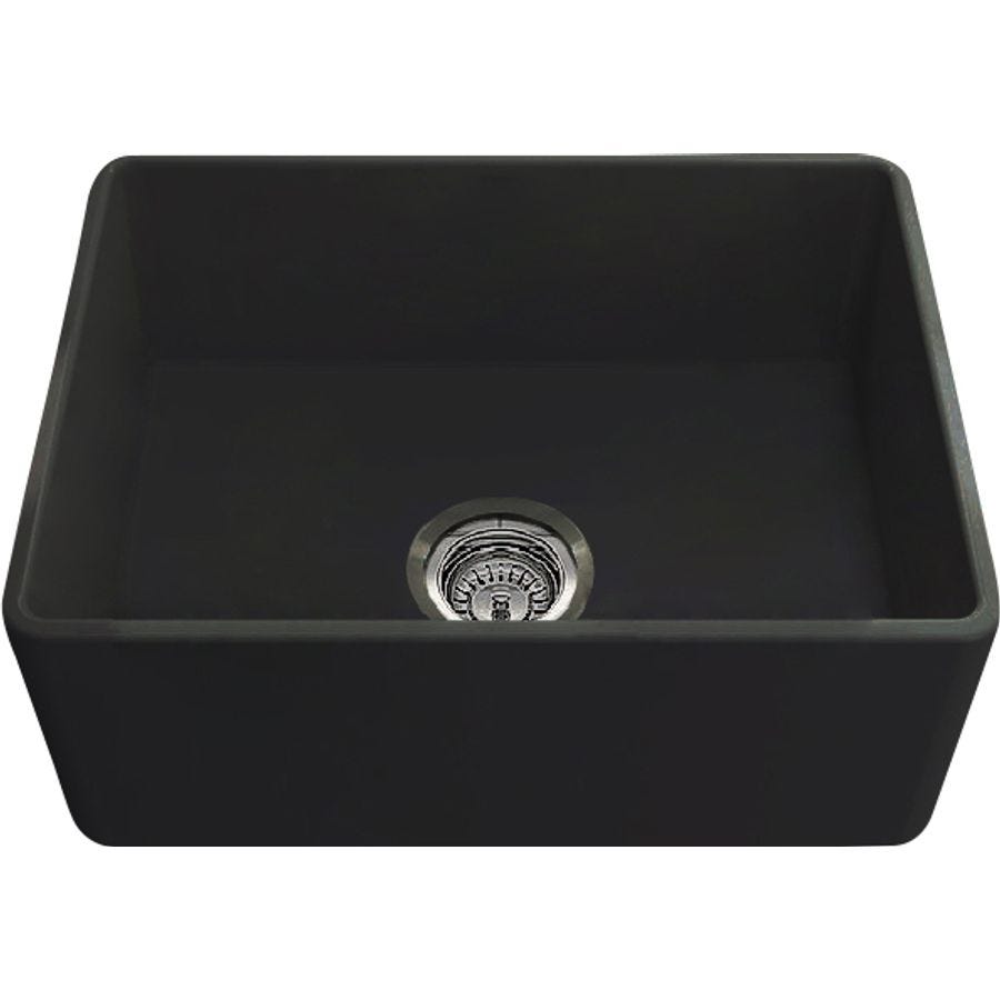 Turner Hastings NO60FSMBOF Novi Single Bowl  Fireclay Sink with Overflow