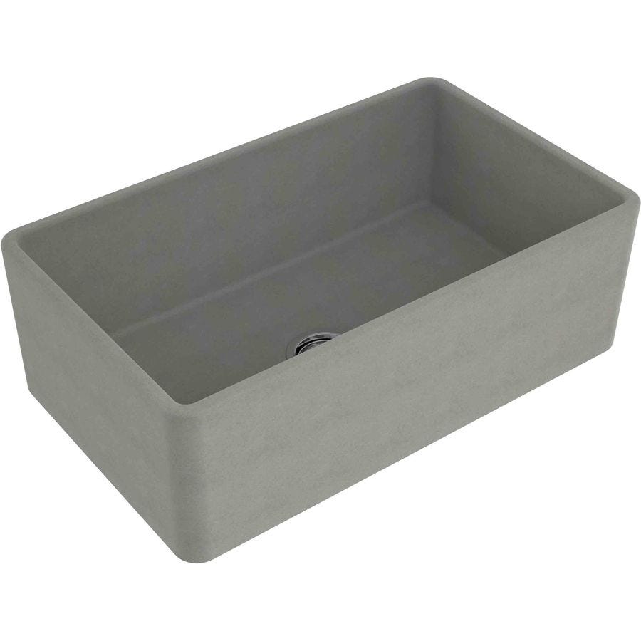 Turner Hastings NO754FSCL Novi Single Bowl Concrete Look Fireclay Sink