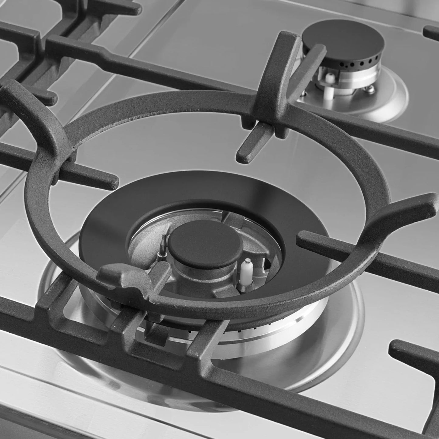 Omega 60cm Gas Cooktop, Stainless Steel