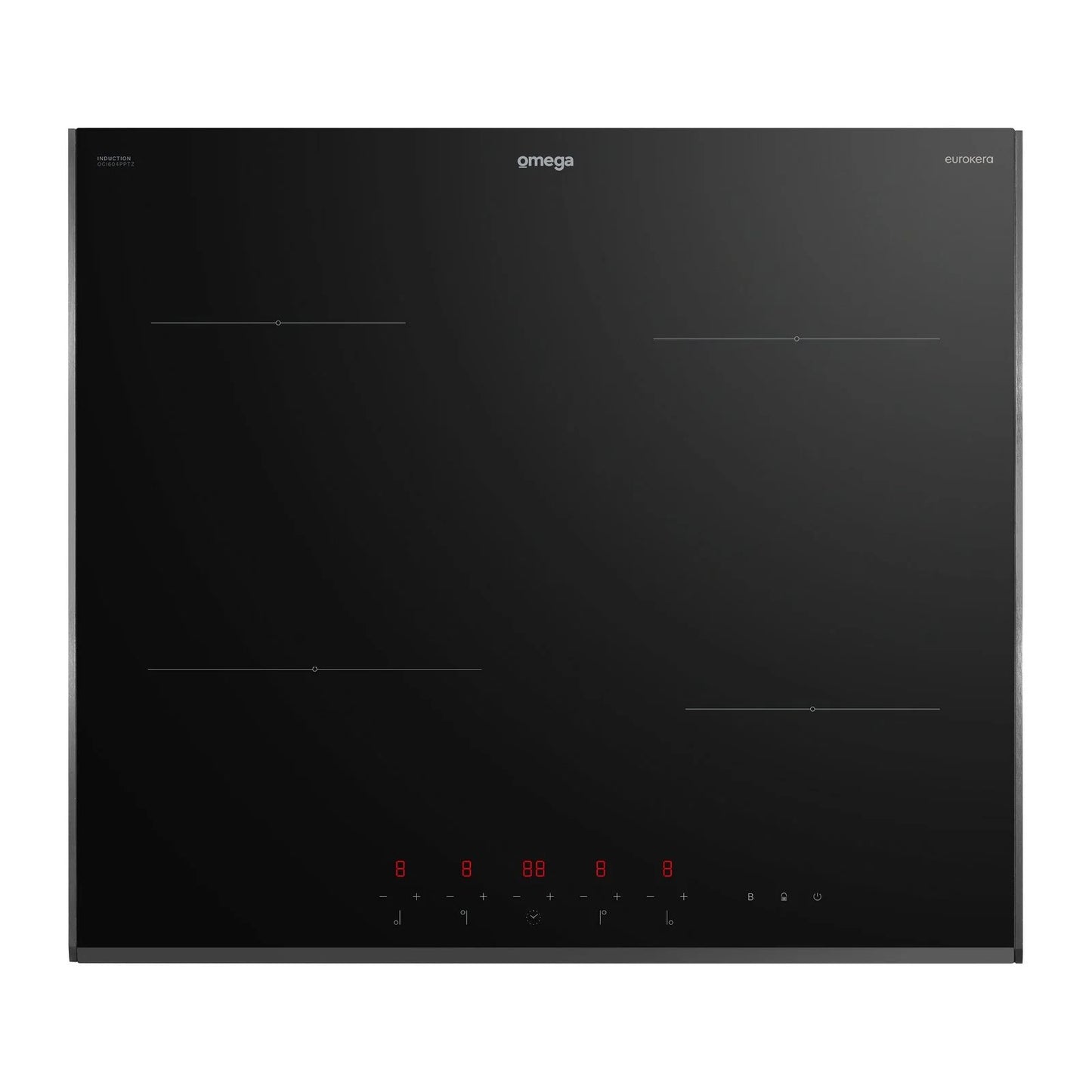 Omega  60cm Induction Cooktop, 10 Amp Power Phasing