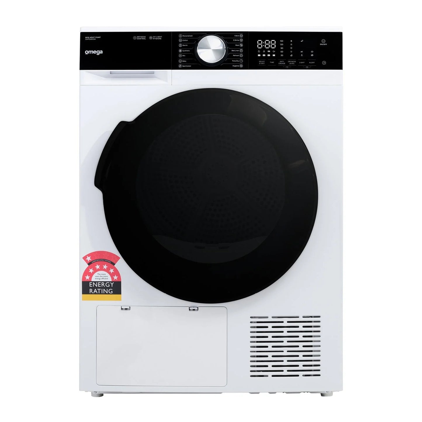 Omega 8kg Heat Pump Clothes Dryer