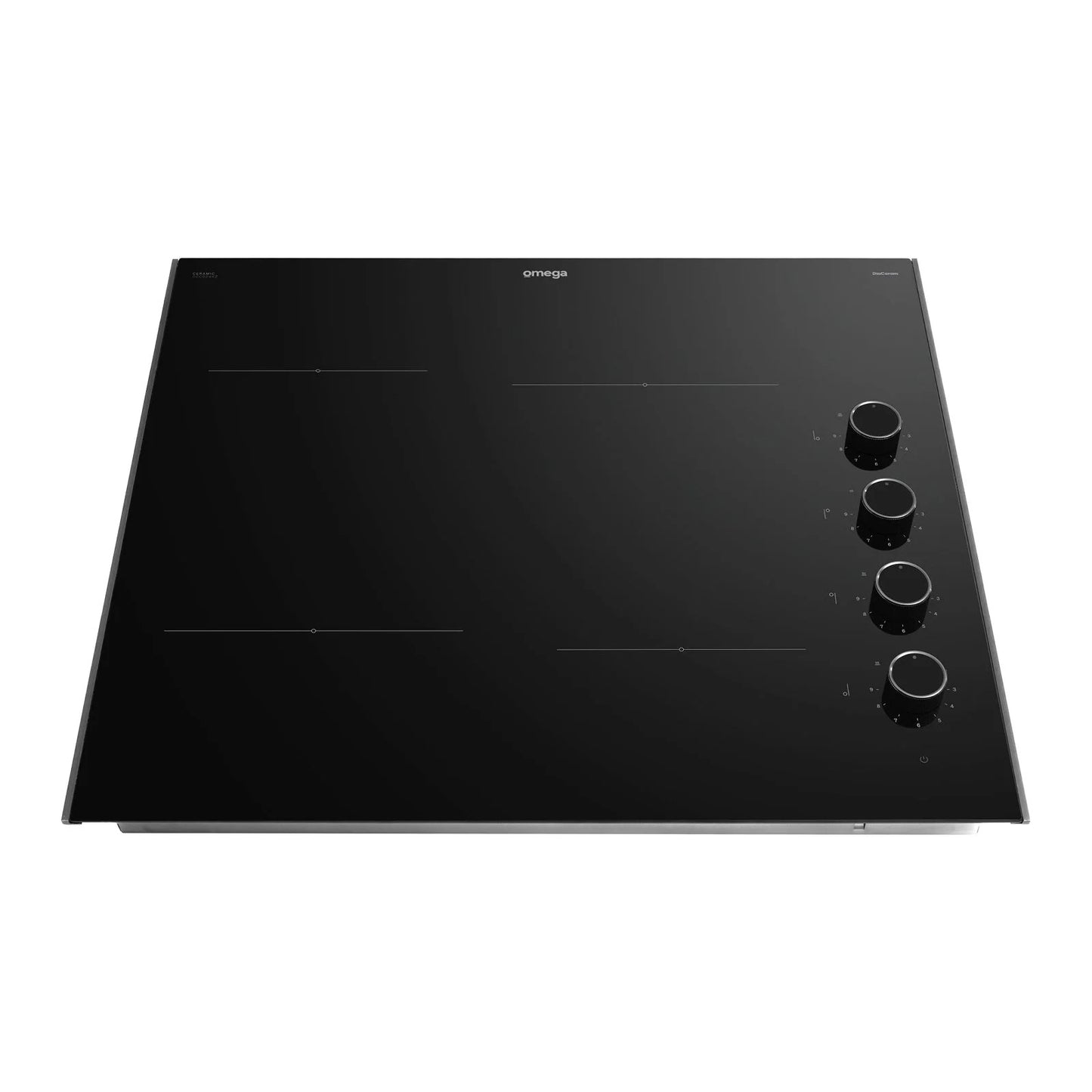 Omega  60cm Ceramic Cooktop, Knob Controls