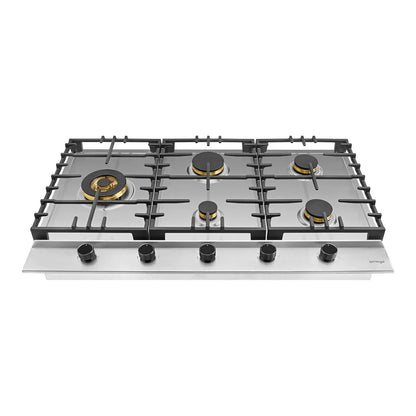 Omega  90cm Gas Cooktop, Stainless Steel