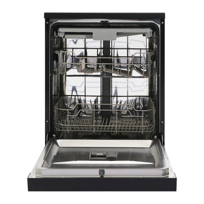 Omega 60cm Freestanding Dishwasher, Black Stainless Steel