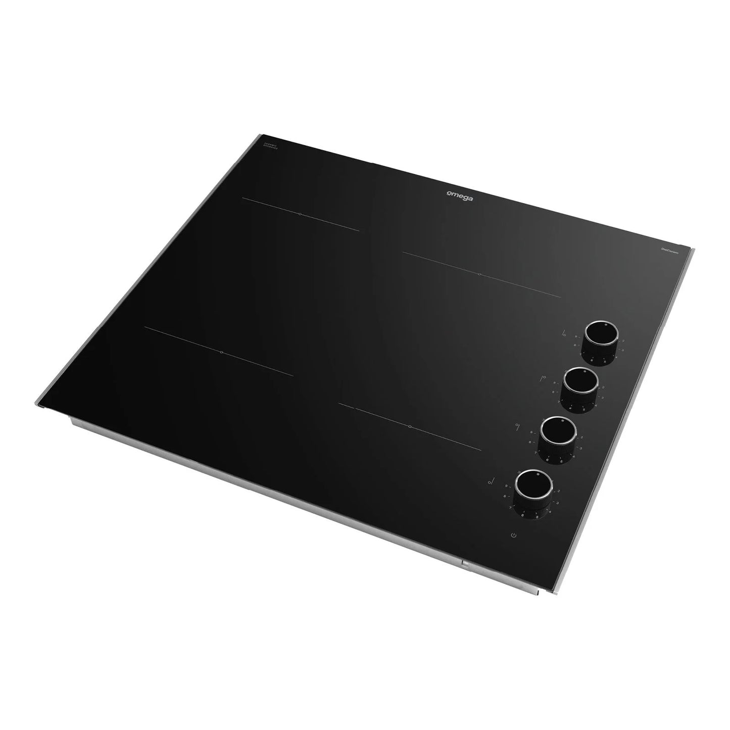 Omega  60cm Ceramic Cooktop, Knob Controls