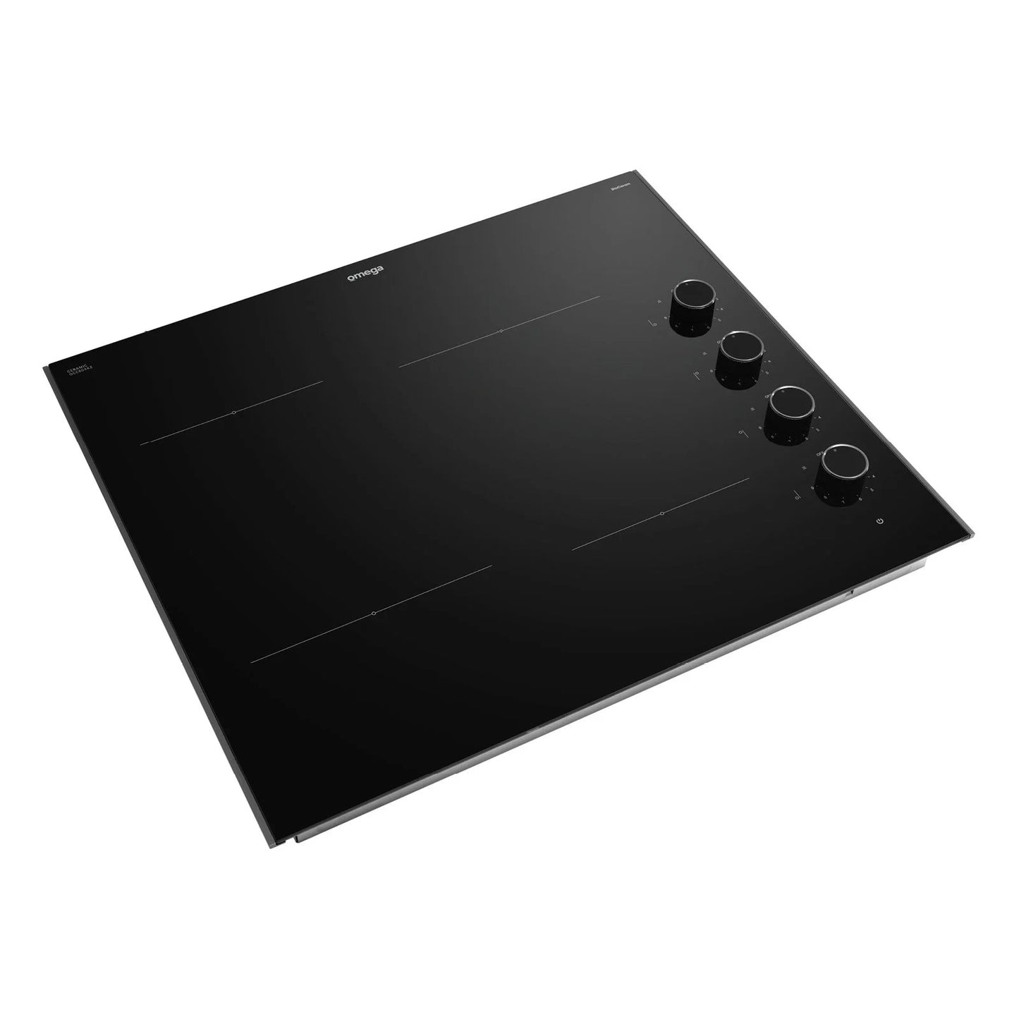 Omega  60cm Ceramic Cooktop, Knob Controls