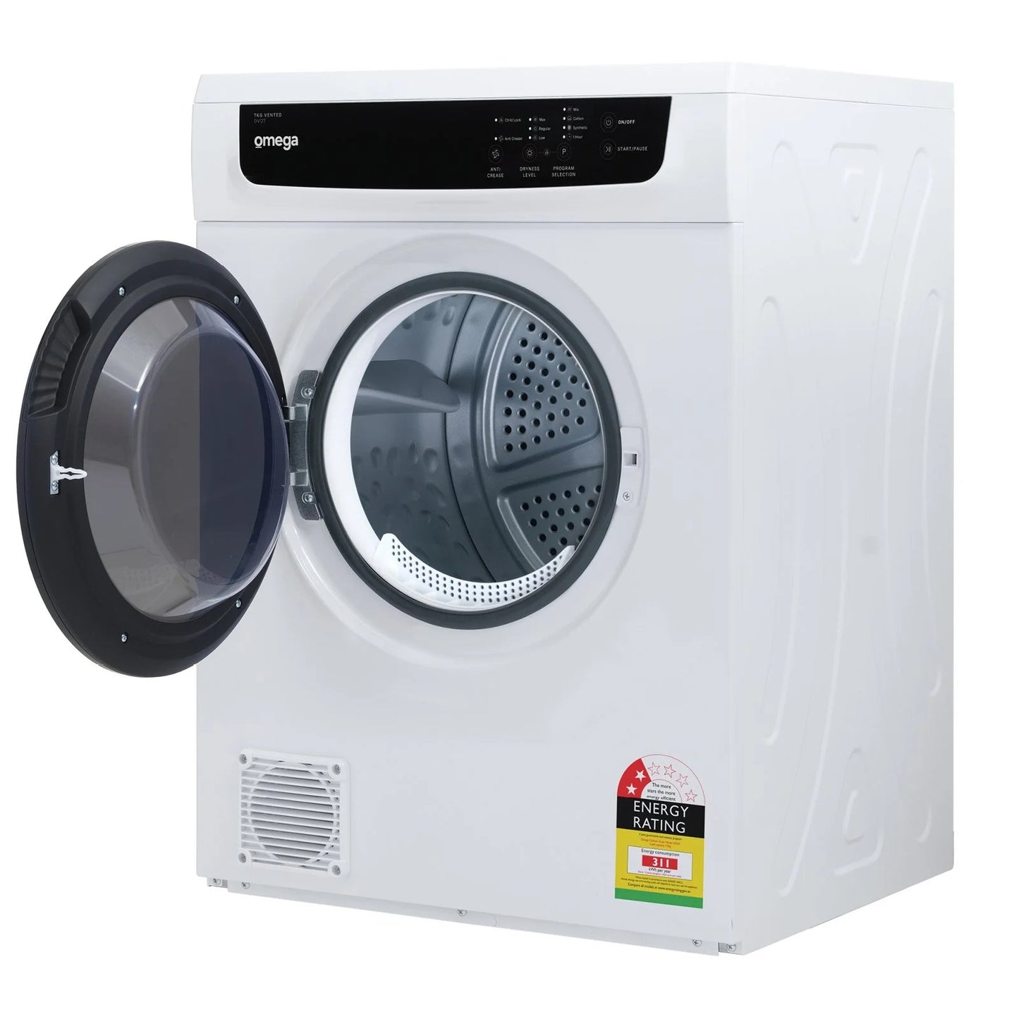 Omega 7kg Vented Clothes Dryer