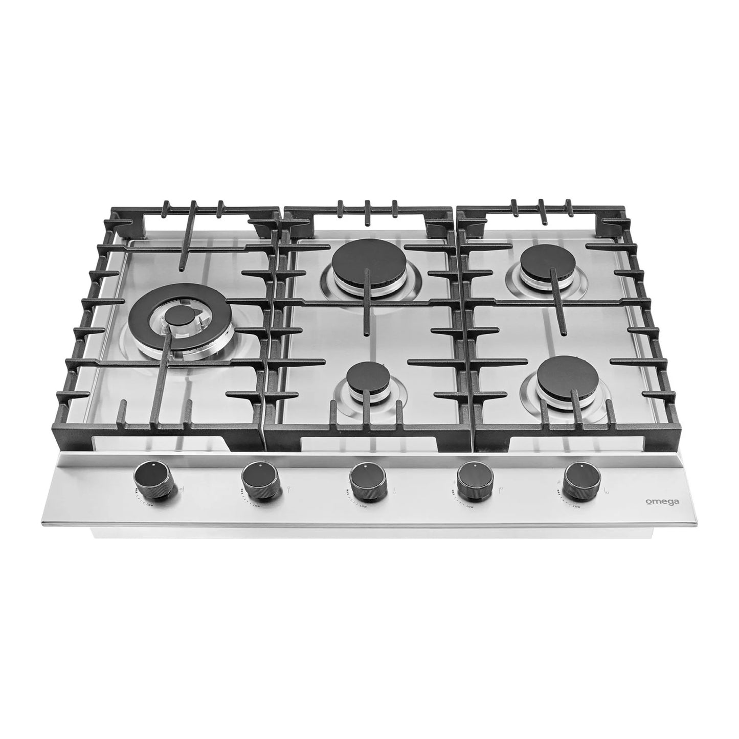 Omega 70cm Gas Cooktop, Stainless Steel