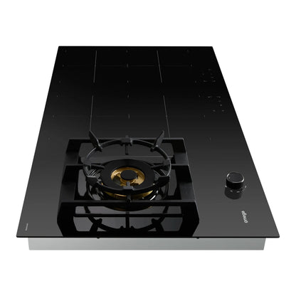 Omega 90cm Hybrid Cooktop, Gas & Induction