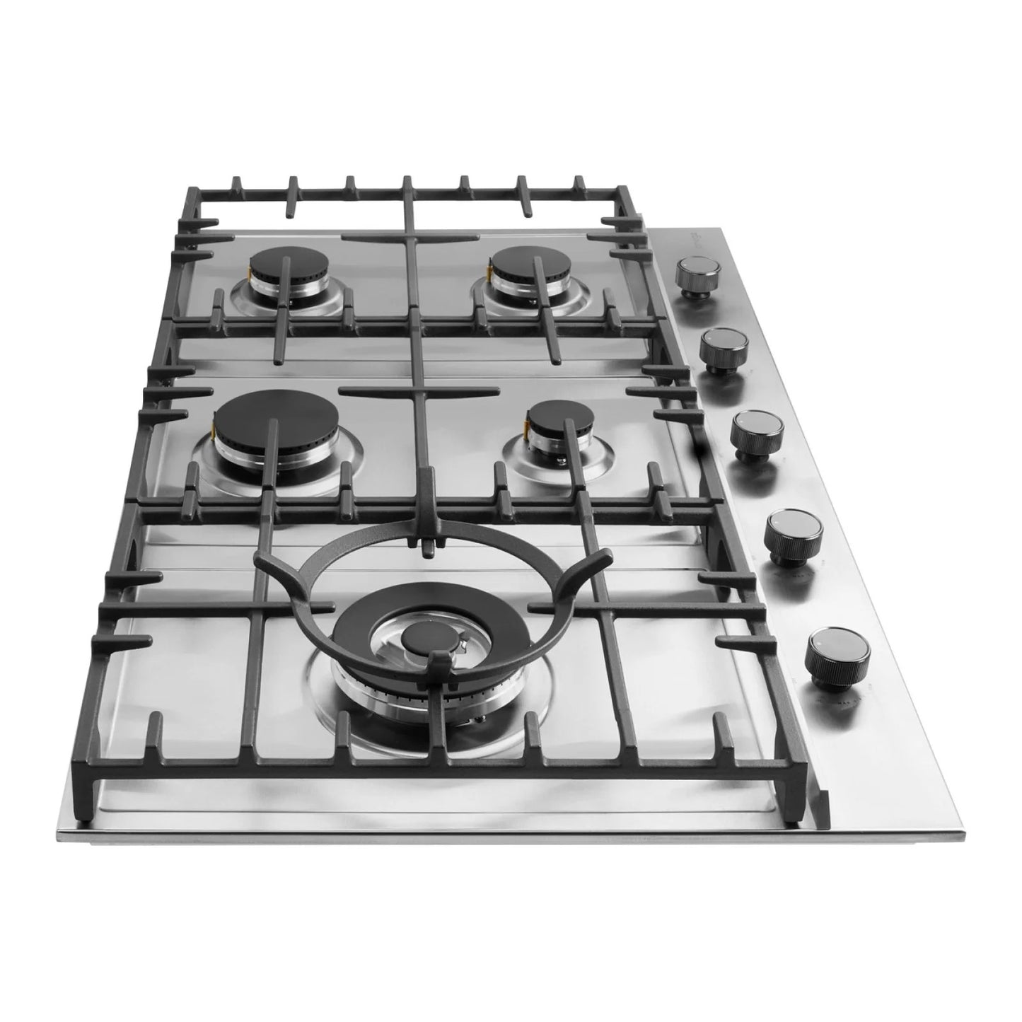 Omega 90cm Gas Cooktop, Stainless Steel
