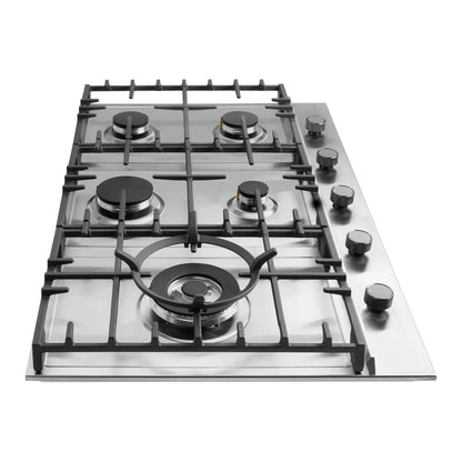Omega 90cm Gas Cooktop, Stainless Steel