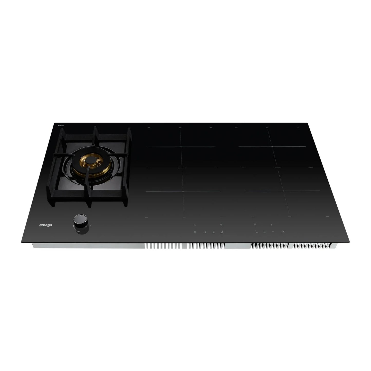 Omega 90cm Hybrid Cooktop, Gas & Induction